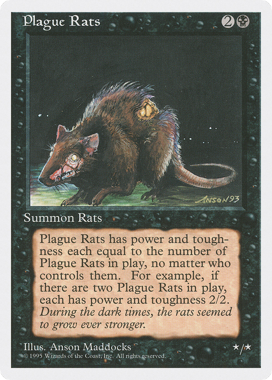 Plague Rats (4ED-154) - Fourth Edition