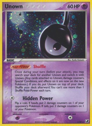 Unown (!)  - Unseen Forces Holofoil