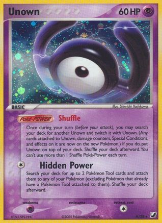 Unown (H)  - Unseen Forces Holofoil