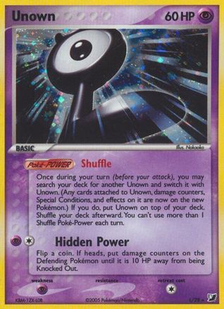 Unown L/115 - Unseen Forces Holofoil