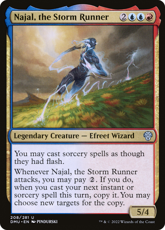 Najal, the Storm Runner (DMU-208) - Dominaria United Foil