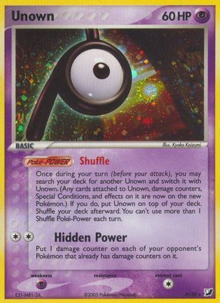 Unown (P)  - Unseen Forces Holofoil