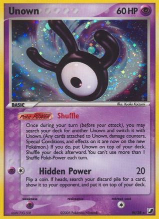 Unown (W)  - Unseen Forces Holofoil