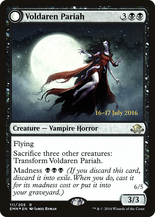 Voldaren Pariah // Abolisher of Bloodlines (PEMN-111S) - Eldritch Moon Promos: (mooneldrazidfc) Foil