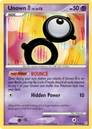 Unown [B] (66/130) - Diamond and Pearl  - Uncommon