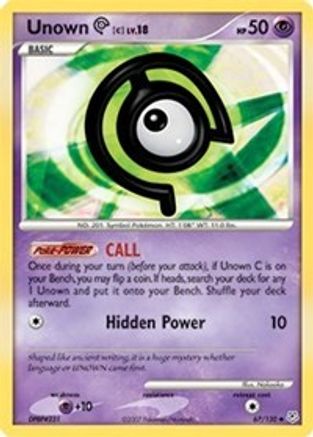 Unown [C] (67/130) - Diamond and Pearl  - Uncommon