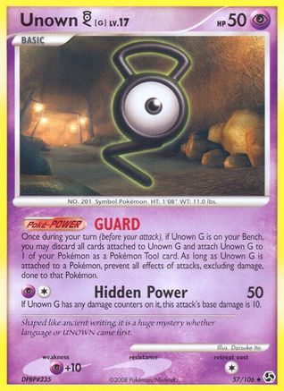 Unown [G] (57/106) - Great Encounters Reverse Holofoil - Uncommon