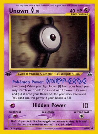 Unown [I] 068/075 - Neo Discovery 1st Edition - Common