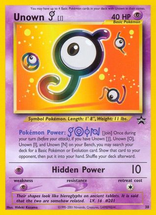 Unown [J] 038/53 - WoTC Promo Normal - Promo