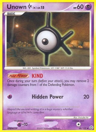 Unown [K] (68/132) - Secret Wonders  - Uncommon