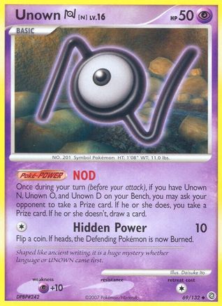 Unown [N] (69/132) - Secret Wonders Reverse Holofoil - Uncommon