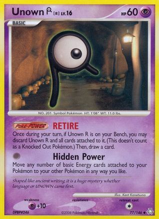 Unown (R) (77/146) - Legends Awakened Reverse Holofoil - Uncommon