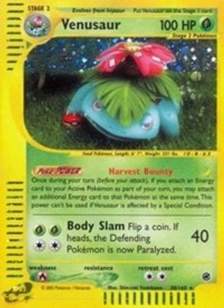 Venusaur 30/165 - Expedition Base Set Reverse Holofoil