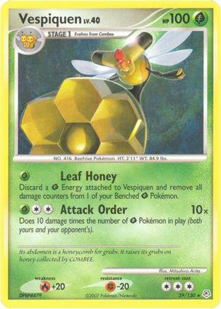 Vespiquen 39/130 - Diamond & Pearl Reverse Holofoil