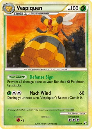 Vespiquen - 023/90 - Undaunted Reverse Holofoil