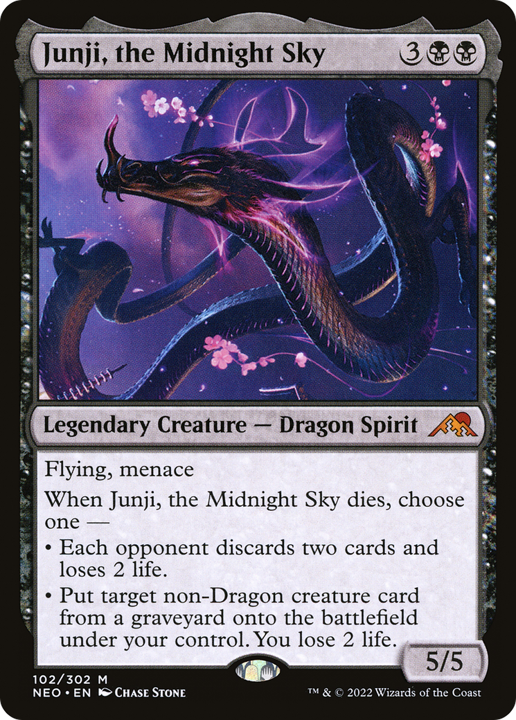 Junji, the Midnight Sky (NEO-102) - Kamigawa: Neon Dynasty