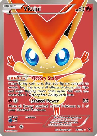 Victini (98 Full Art)  - Noble Victories Holofoil