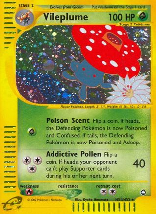 Vileplume H31/147 - Aquapolis Holofoil