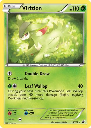 Virizion 15/113 - Legendary Treasures Holofoil