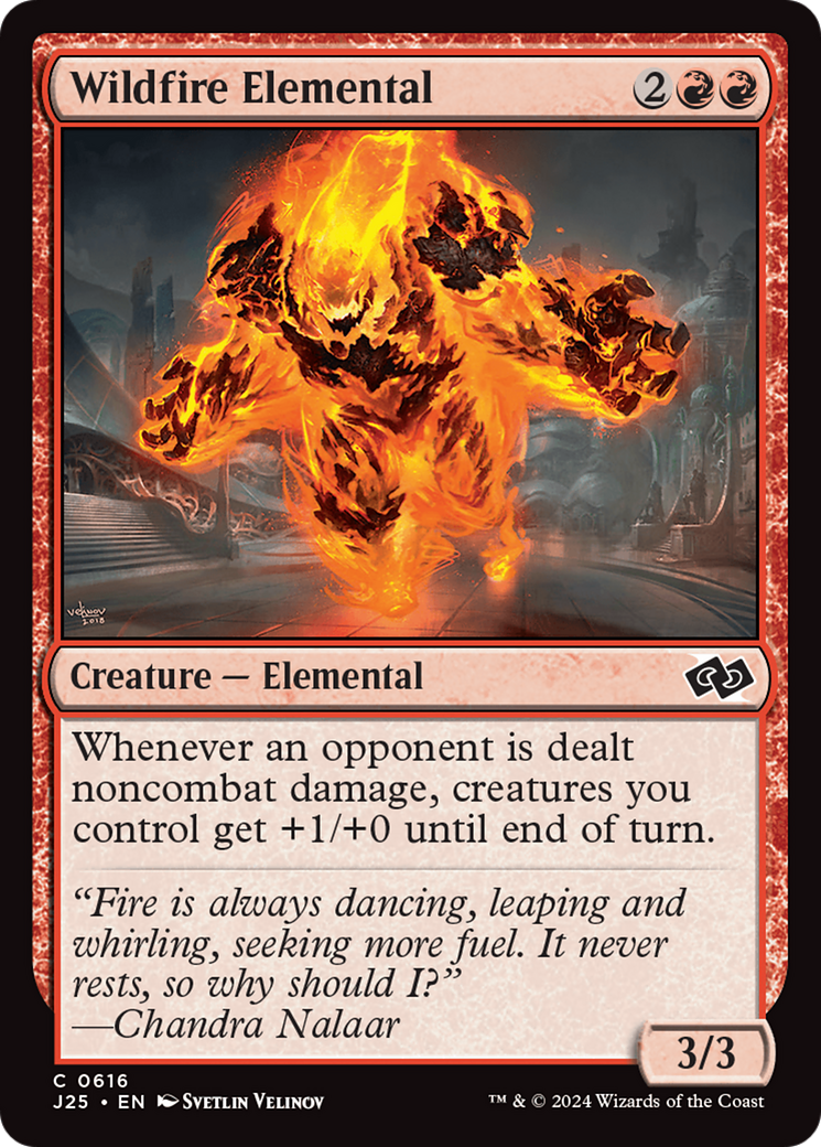 Wildfire Elemental (J25-616) - Foundations Jumpstart Foil