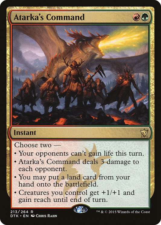 Atarka's Command (DTK-213) - Dragons of Tarkir