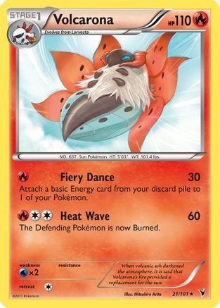 Volcarona 21/101 - Noble Victories Reverse Holofoil