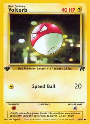 Voltorb 069/082 - Team Rocket 1st Edition - Common