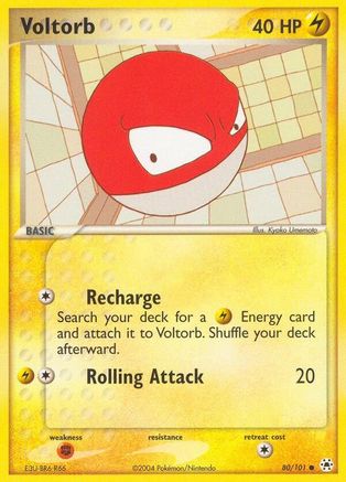 Voltorb 80/101 - Hidden Legends Reverse Holofoil