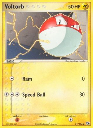 Voltorb (71/106) - Emerald Reverse Holofoil - Common