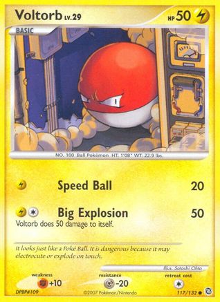 Voltorb (117/132) - Secret Wonders Reverse Holofoil - Common