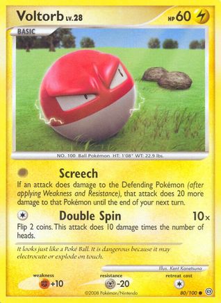 Voltorb (80)  - Stormfront Reverse Holofoil