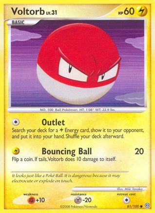 Voltorb (81/100) - Stormfront Reverse Holofoil - Common