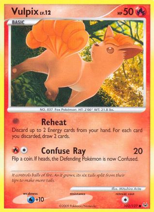 Vulpix 102/127 - Platinum Reverse Holofoil - Common