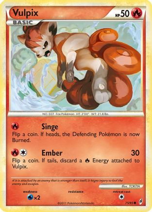 Vulpix (75/95) - Call of Legends Reverse Holofoil - Common