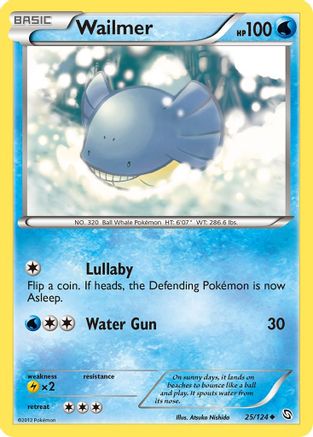 Wailmer (25/124) - Dragons Exalted Reverse Holofoil - Uncommon