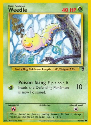 Weedle 99/110 - Legendary Collection Reverse Holofoil