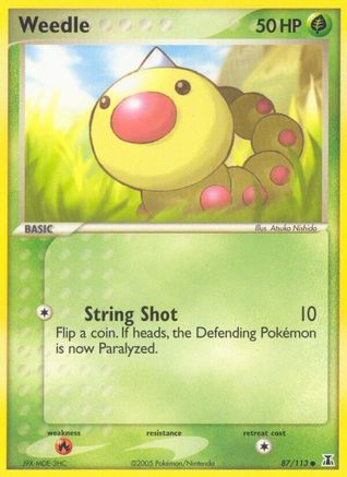 Weedle - 087/113 - Delta Species Reverse Holofoil