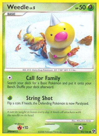 Weedle (93/106) - Great Encounters  - Common