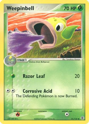 Weepinbell - 051/112 - FireRed & LeafGreen Normal