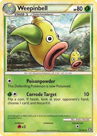 Weepinbell 53/102 - HSTriumphant Reverse Holofoil