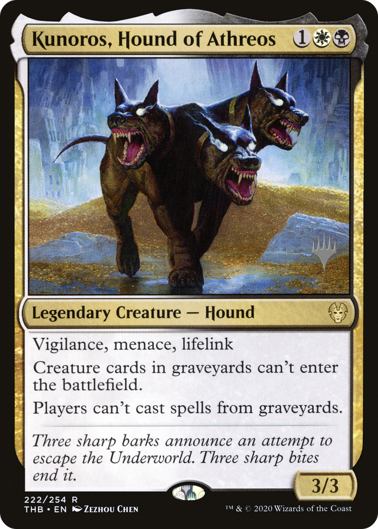 Kunoros, Hound of Athreos (PTHB-222P) - Theros Beyond Death Promos