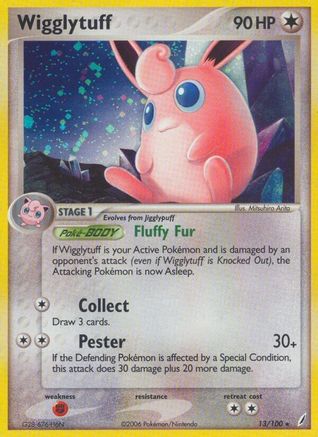 Wigglytuff 13/100 - Crystal Guardians Holofoil