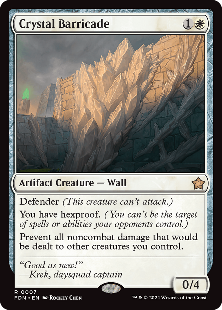 Crystal Barricade (FDN-007) - Foundations Foil