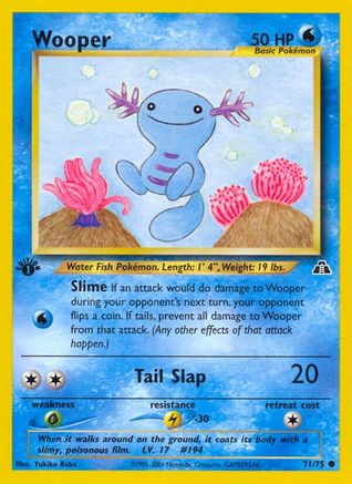 Wooper 071/075 - Neo Discovery 1st Edition - Common