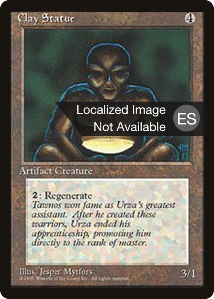 Clay Statue (4BB-305) - Fourth Edition Foreign Black Border