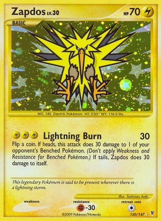 Zapdos (150/147) - Supreme Victors Holofoil - Secret Rare