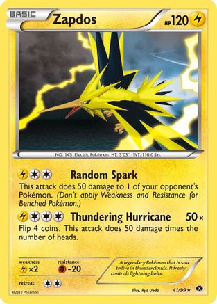 Zapdos 041/99 - Next Destinies Holofoil - Holo Rare