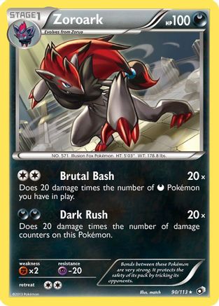Zoroark 090/113 - Legendary Treasures Reverse Holofoil - Holo Rare
