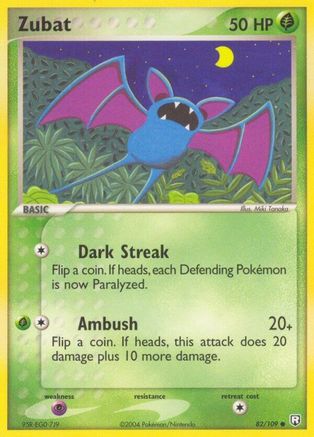 Zubat 82/109 - Team Rocket Returns Reverse Holofoil