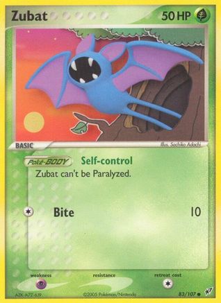 Zubat - 083/107 - Deoxys Reverse Holofoil